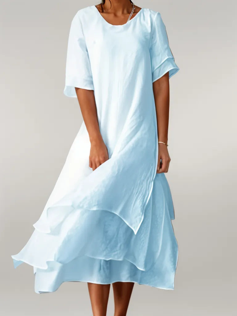 Zarah Elegant Long Dress – Flowing Style for Special Occasions