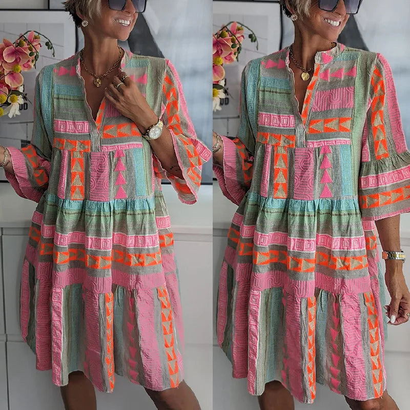 Vespera Vintage Dress – Timeless Elegance with Classic Charm