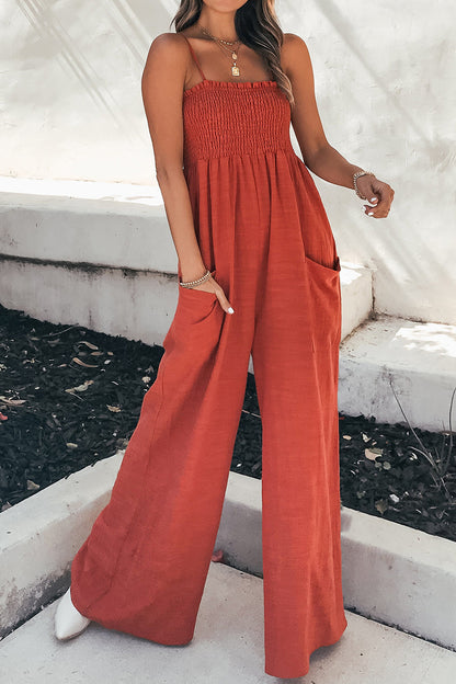 Women's Summer Jumpsuit: Sleeveless with Pockets in Various Colours - Ideal for Summer Days