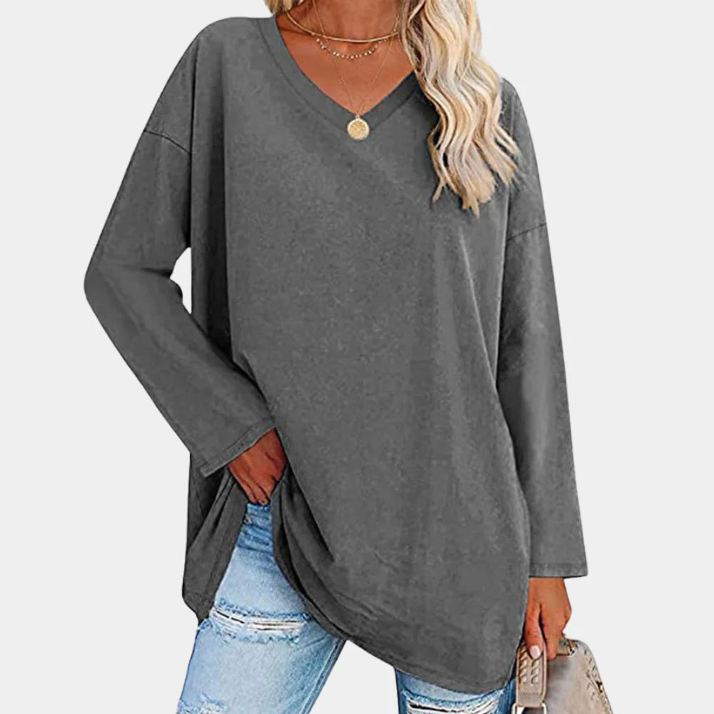 Ladies' Casual Knitted Jumper in Fashionable Colours
