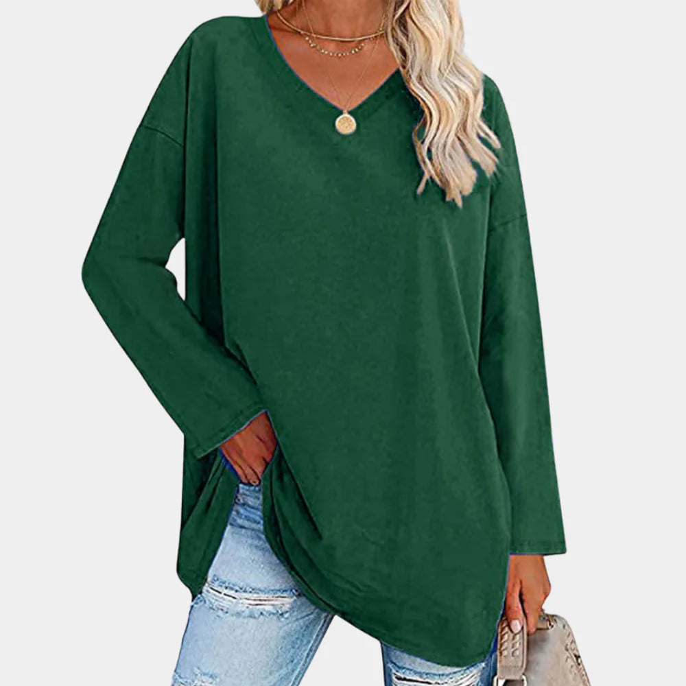 Ladies' Casual Knitted Jumper in Fashionable Colours