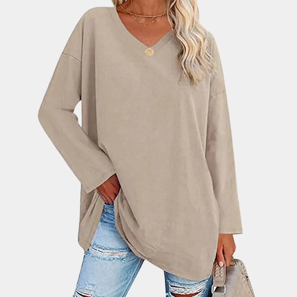 Ladies' Casual Knitted Jumper in Fashionable Colours
